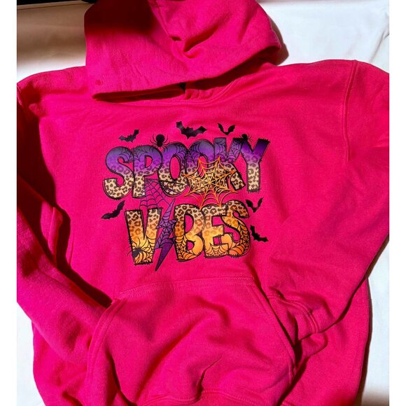 🎀 Girls' Pink Halloween Hoodie – Size XS - Picture 1 of 2